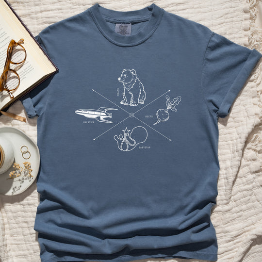 Bears, Beets, Babystar, Galatica Womens T-shirt (heavy weight)