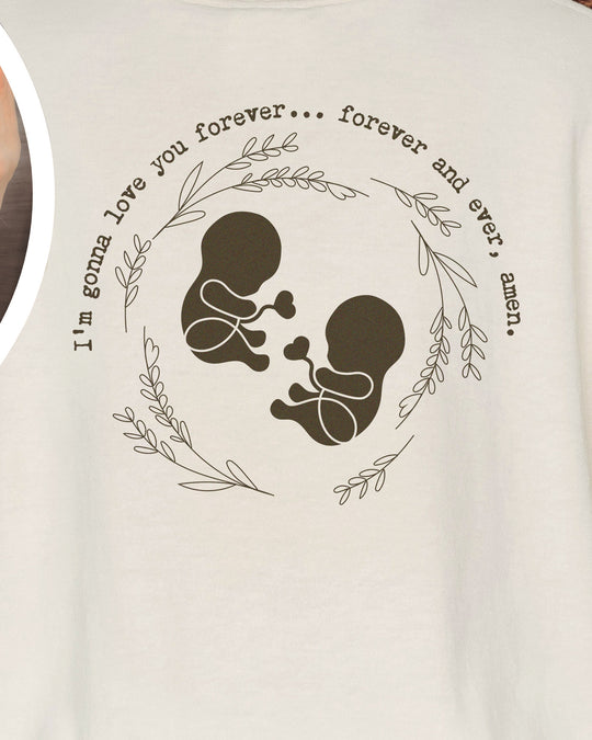 I'm Gonna Love You… Forever and Ever, Amen. Twins Womens T-shirt (heavy weight)