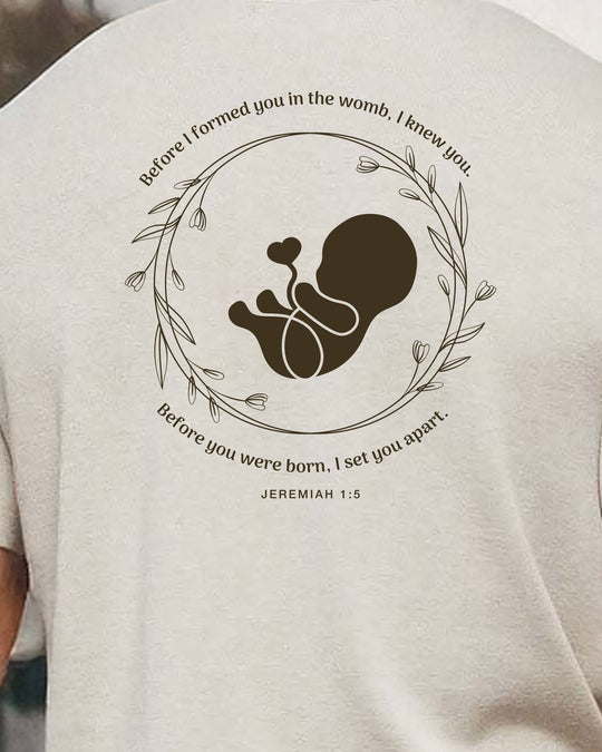 Jeremiah 1:5 Mens T-shirt (heavy weight)