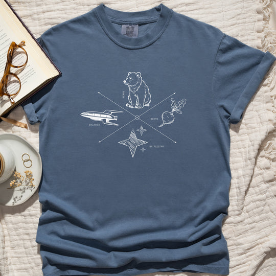 Bears, Beets, Battlestar, Galatica Womens T-shirt  (heavy weight)