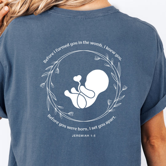 Jeremiah 1:5 Womens T-shirt (heavy weight)