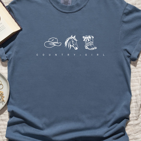 Country Girl Womens T-shirt (heavy weight)