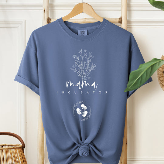 Mama Incubator Triplets Womens T-shirt (heavy weight)