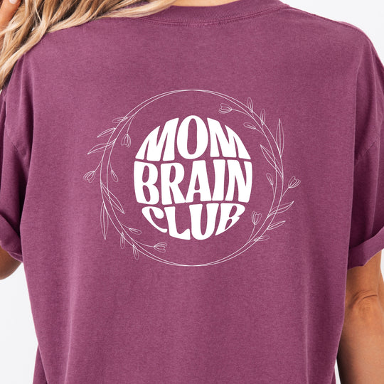 Mom Brain Club Womens T-shirt (heavy weight)