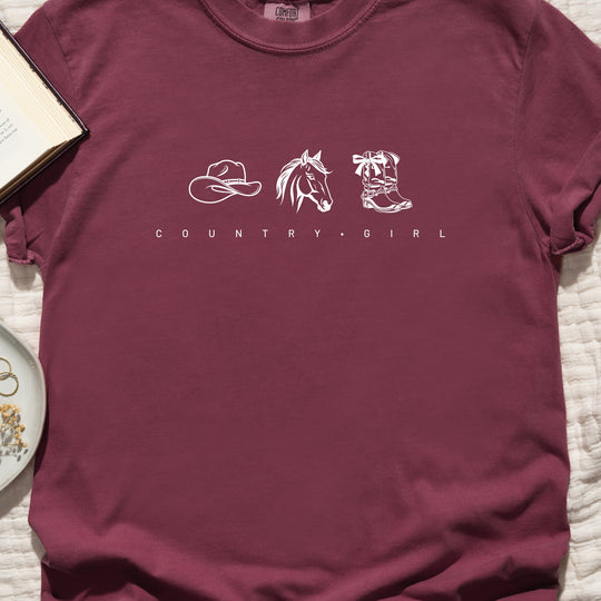 Country Girl Womens T-shirt (heavy weight)