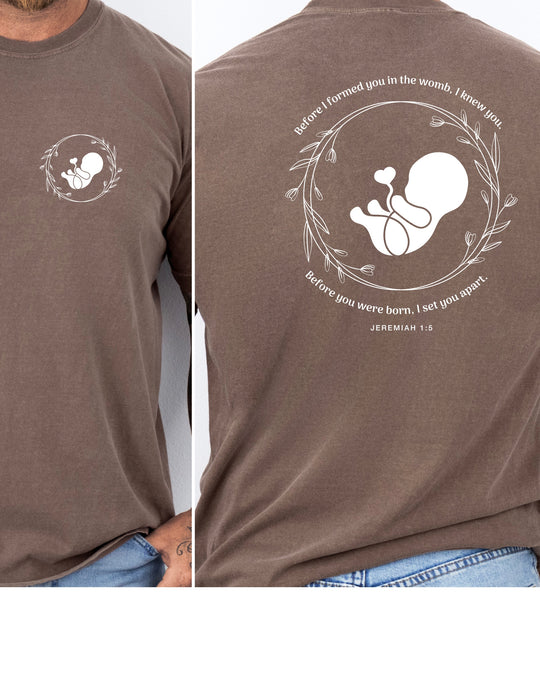 Jeremiah 1:5 Mens T-shirt (heavy weight)