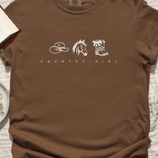 Country Girl Womens T-shirt (heavy weight)