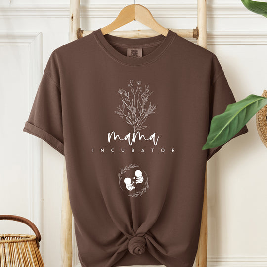 Mama Incubator Twins Womens T-shirt (heavy weight)