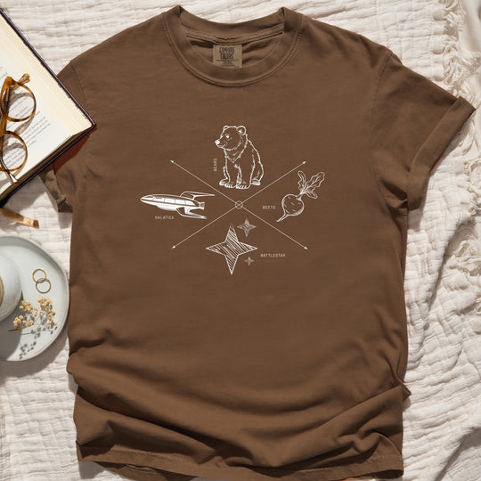Bears, Beets, Battlestar, Galatica Womens T-shirt  (heavy weight)