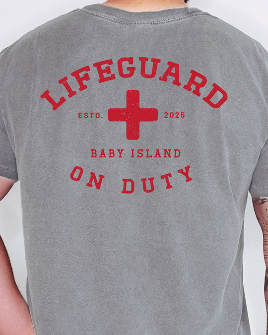 Lifeguard On Duty Mens T-shirt (heavy weight)