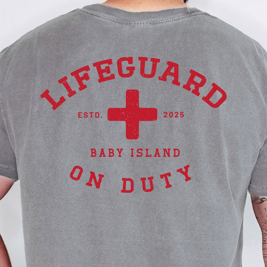Lifeguard On Duty Mens T-shirt (heavy weight)