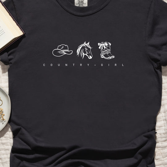 Country Girl Womens T-shirt (heavy weight)