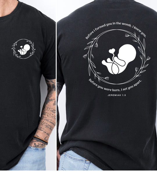 Jeremiah 1:5 Mens T-shirt (heavy weight)