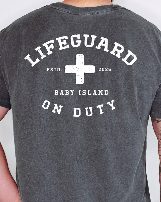 Lifeguard On Duty Mens T-shirt (heavy weight)