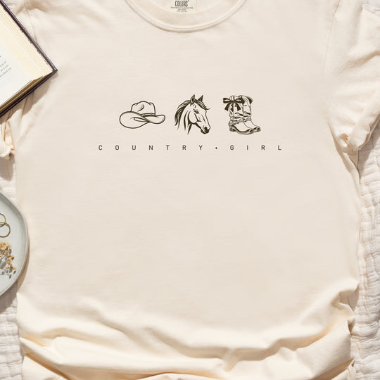 Country Girl Womens T-shirt (heavy weight)
