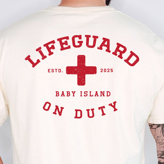 Lifeguard On Duty Mens T-shirt (heavy weight)