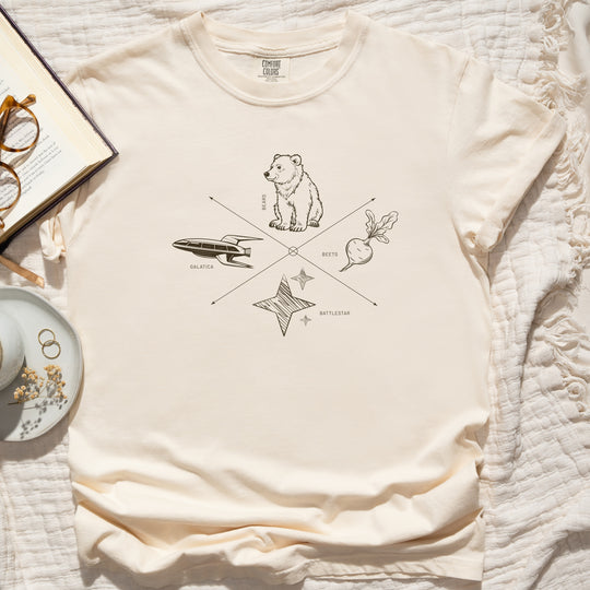 Bears, Beets, Battlestar, Galatica Womens T-shirt  (heavy weight)
