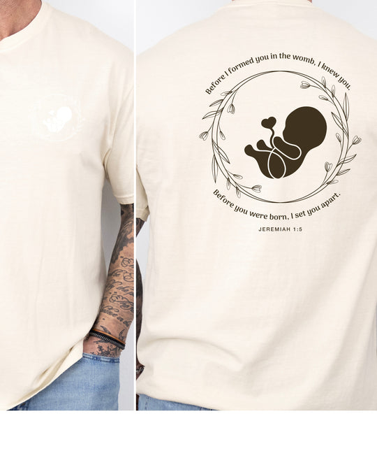 Jeremiah 1:5 Mens T-shirt (heavy weight)