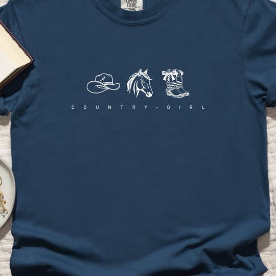 Country Girl Womens T-shirt (heavy weight)