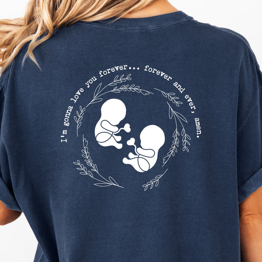 I'm Gonna Love You… Forever and Ever, Amen. Twins Womens T-shirt (heavy weight)