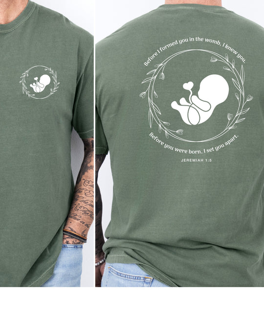 Jeremiah 1:5 Mens T-shirt (heavy weight)