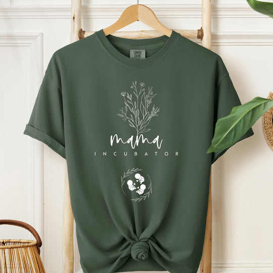 Mama Incubator Triplets Womens T-shirt (heavy weight)