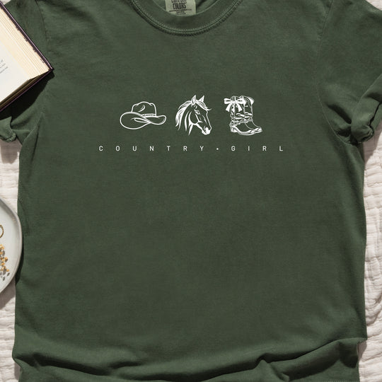 Country Girl Womens T-shirt (heavy weight)