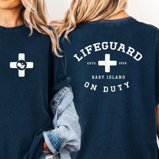 Lifeguard On Duty Womens T-shirt (heavy weight)