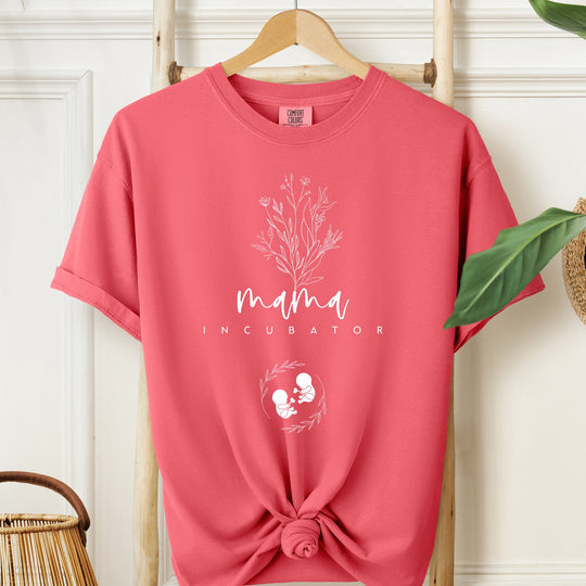 Mama Incubator Twins Womens T-shirt (heavy weight)