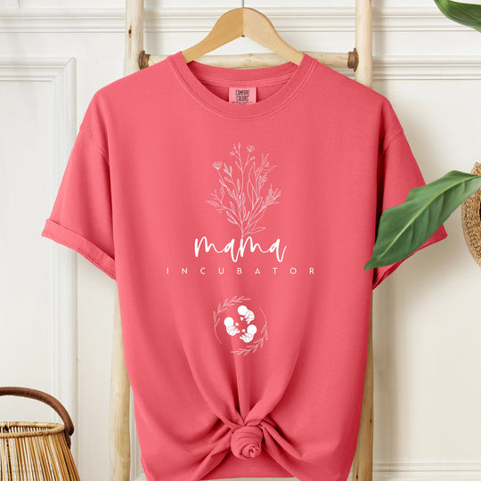 Mama Incubator Triplets Womens T-shirt (heavy weight)