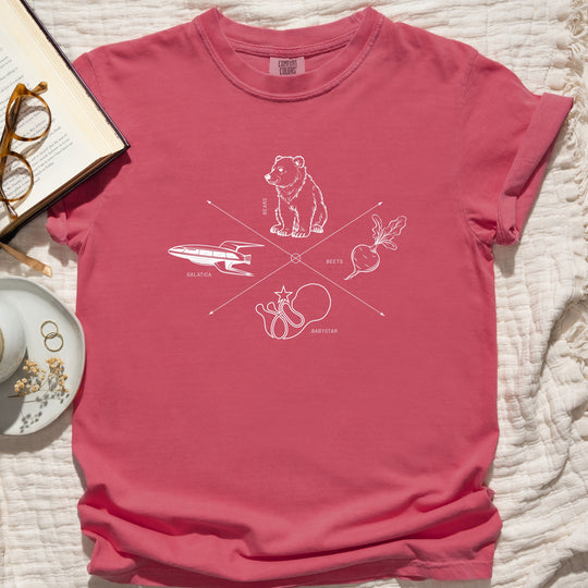 Bears, Beets, Babystar, Galatica Womens T-shirt (heavy weight)