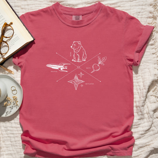 Bears, Beets, Battlestar, Galatica Womens T-shirt  (heavy weight)