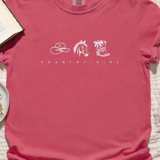 Country Girl Womens T-shirt (heavy weight)