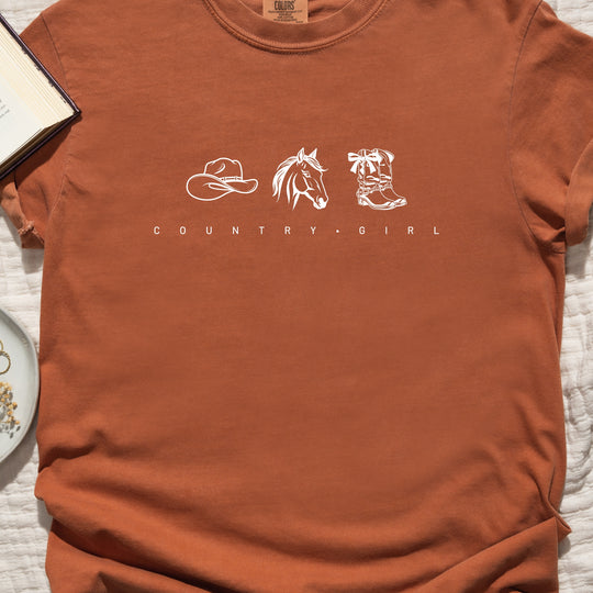 Country Girl Womens T-shirt (heavy weight)