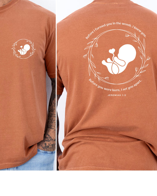 Jeremiah 1:5 Mens T-shirt (heavy weight)