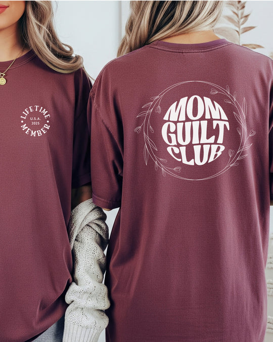 Mom Guilt Club Womens T-shirt (heavy weight)