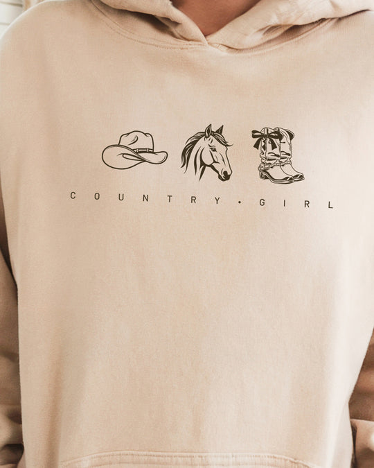 Country Girl Womens Premium Pullover Hoodie