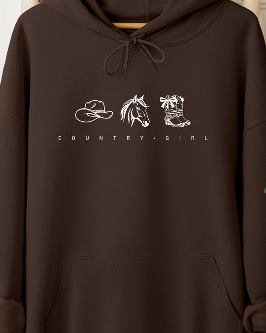 Country Girl Womens Premium Pullover Hoodie