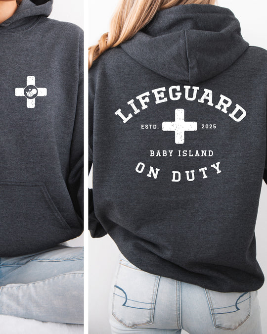 Lifeguard On Duty Womens Premium Pullover Hoodie
