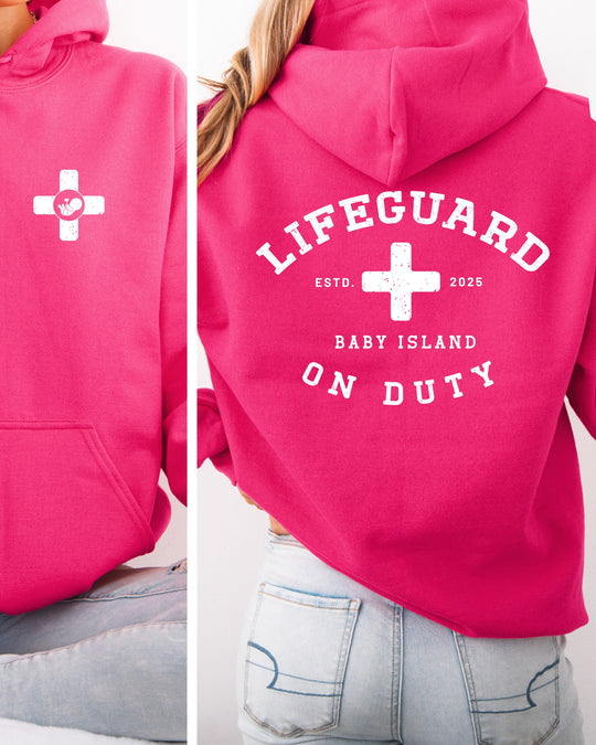 Lifeguard On Duty Womens Premium Pullover Hoodie