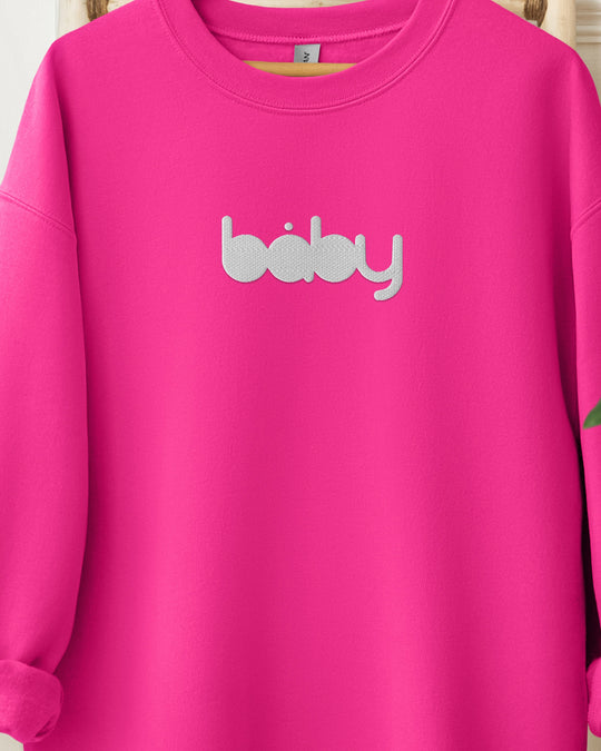 Baby Logo Embroidered Womens Sweatshirt