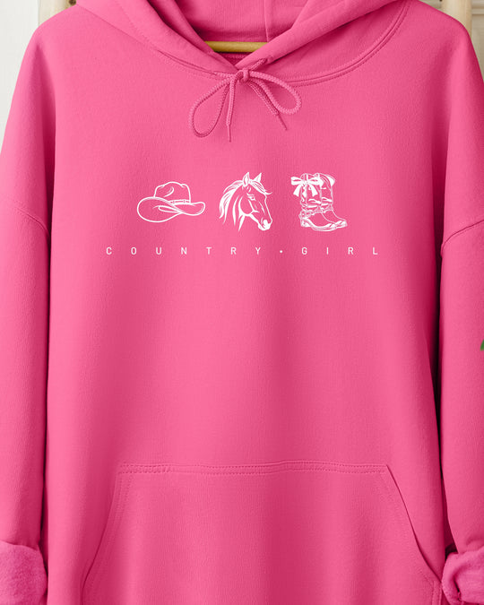Country Girl Womens Premium Pullover Hoodie