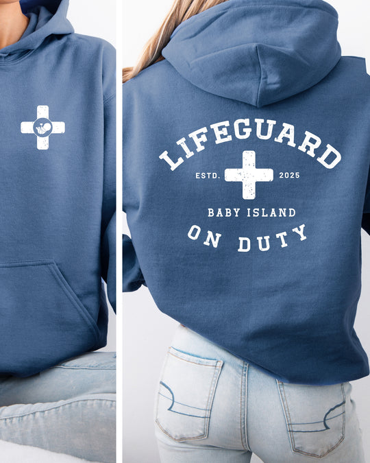 Lifeguard On Duty Womens Premium Pullover Hoodie