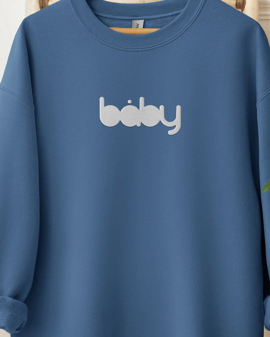 Baby Logo Embroidered Womens Sweatshirt