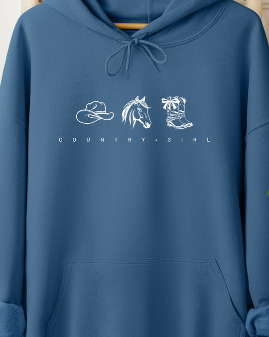 Country Girl Womens Premium Pullover Hoodie