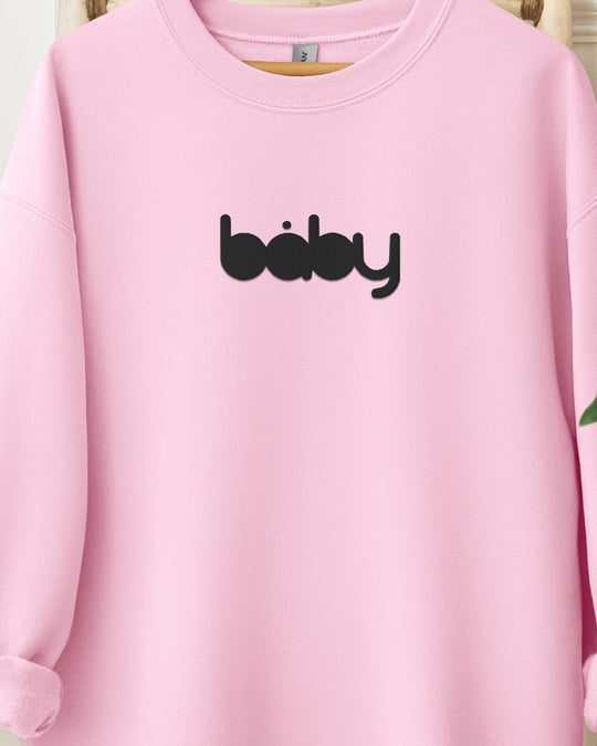 Baby Logo Embroidered Womens Sweatshirt