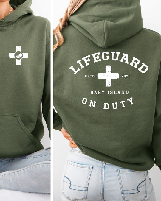 Lifeguard On Duty Womens Premium Pullover Hoodie