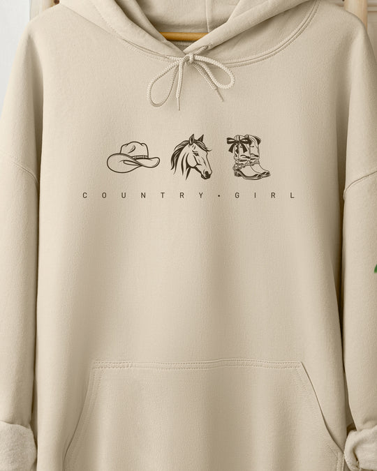 Country Girl Womens Premium Pullover Hoodie