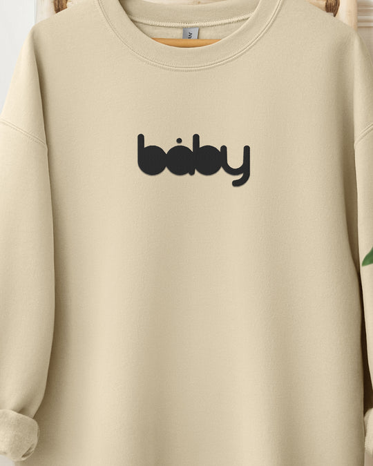 Baby Logo Embroidered Womens Sweatshirt