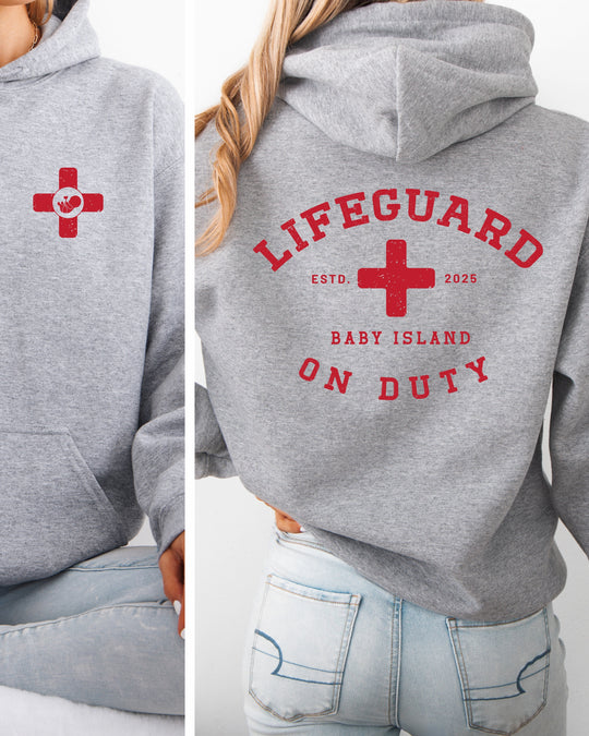 Lifeguard On Duty Womens Premium Pullover Hoodie